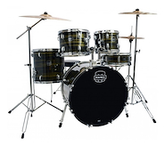 MAPEX Prodigy, 5 Cuerpos, Con Fierros y Platillos,Brown Wood Grain