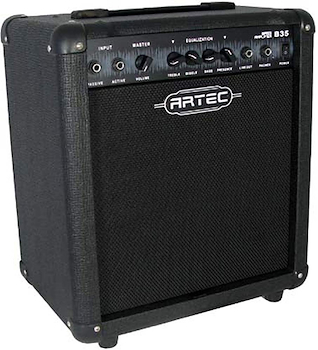 Amplificador de 35 Watts. (negro, ivory y orange). B35 ARTEC