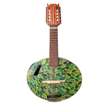 Mandolin Floreado Mandolin de 5 cuerdas ARTESANAL