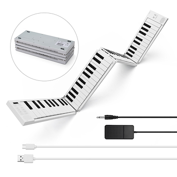 FOLDING Piano 88keys. 128sounds. Speakers. USB. M				 CARRY-ON-FP88 blanco BLACKSTAR Carry-On