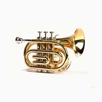 Trompeta Pocket Laqueada dorada Custom CLEF