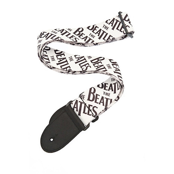 Correa de Nylon 5 cm - Logo clasico Beatles - Blanco con le 50BTL01 DADDARIO Planet Waves