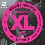 Enc. p/ bajo -regular light- niquel .045/.065/.080/.100 x 1 EXL170-TP DADDARIO Strings