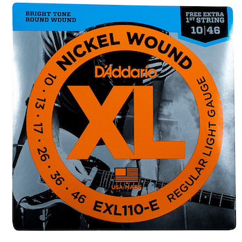 Encordado | Electrica | 010-013-017-026--036-046 | Nickel Wo EXL110-E DADDARIO Strings