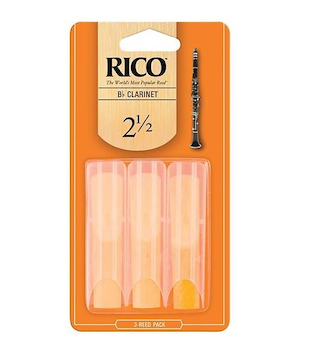 Cañas | RICO |  clarinete|3PAK|  n° 2.5  | Precio x unidad RCA0325 DADDARIO Woodwinds