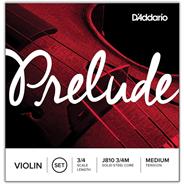 Encordado P/Violin, 3/4, Prelude Violin Set, Solid Steel Cor J8103/4M DADDARIO