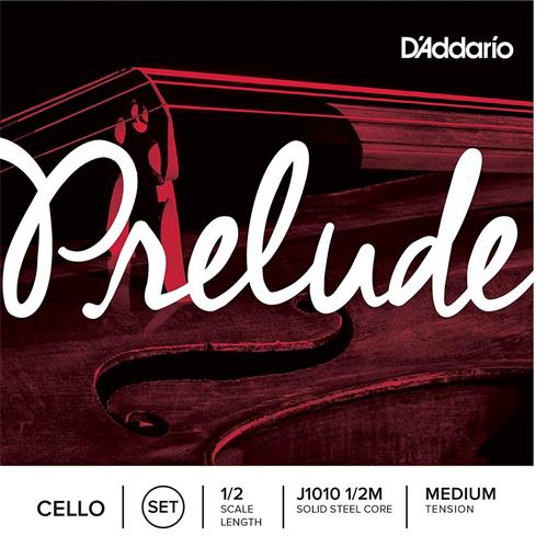 Encordado p/ cello, prelude cello set 1/2, núcleo de acero, J10101/2M DADDARIO