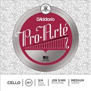 Encordado p/ cello, proarte cello set 4/4, t: med J594/4M DADDARIO