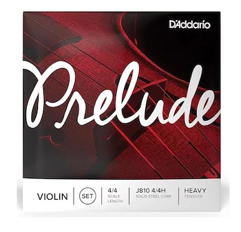 Encordado p/Violin, 4/4, PRELUDE VIOLIN SET, Solid steel cor J8104/4H DADDARIO