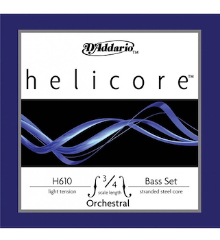 Encordado P/Contrabajo, 3/4, Helicore, Bass Set, Hybrido, HH6103/4M DADDARIO