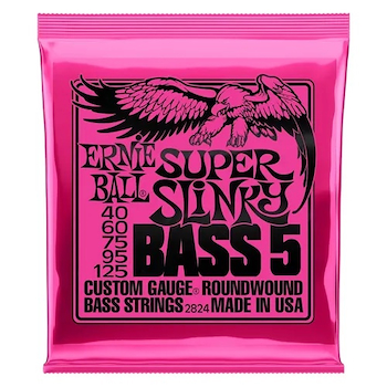 ENCORDADO BAJO	SLINKY NICKEL WOUND 40-125 5C P02824 ERNIE BALL