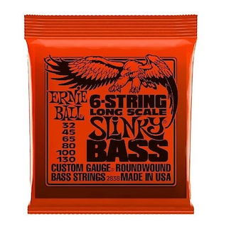 ENCORDADOS	SLINKY NICKEL LONG SCALE WOUND 32-130 6C P02838 ERNIE BALL