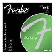 Encordado p/bajo elect. 9050l stainless steel flat (lisas) . 073-9050-403 FENDER