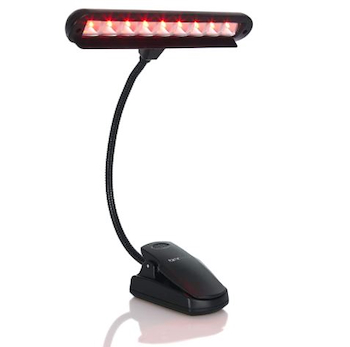 Soportes accesorios	Iluminador LED Rojo para partitura con m Frameworks GFW-MUSLEDR GATOR