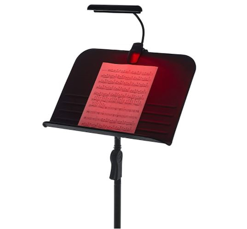 Soportes accesorios	Iluminador LED Rojo para partitura con m Frameworks GFW-MUSLEDR GATOR