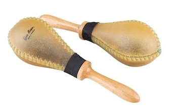 RAWHIDE MARACAS LARGE PMARRLL GON BOPS