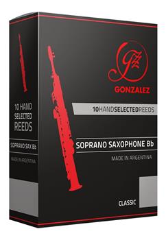 Caña saxo soprrano (por unidad) Saxo Soprano Sib - Mod.Classic (env.negr) GONZALEZ