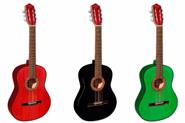 Guitarra clasica M2 Color Rojo Verde Azul Negra GRACIA