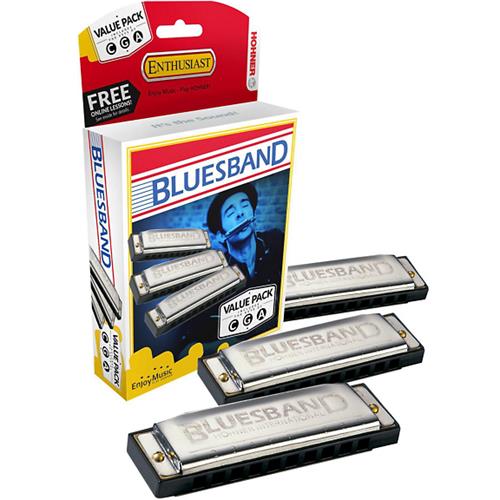 Hohner arm. blues band c, g, a pack x 3 M559XPS HOHNER