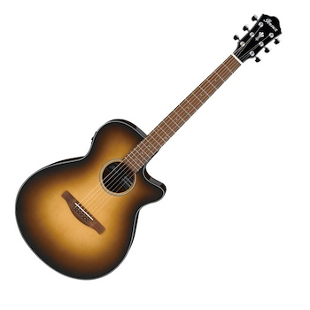 Guit. Acust. AEG-Cutaway Dark Honey Burst. Defecto en puente AEG50DHH Def en Puent IBANEZ