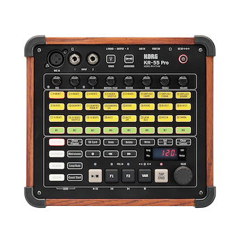 Maquina de Ritmo Mixer 3CH Mic/Guit/Bajo Grabador Digit KR-55 PRO KORG