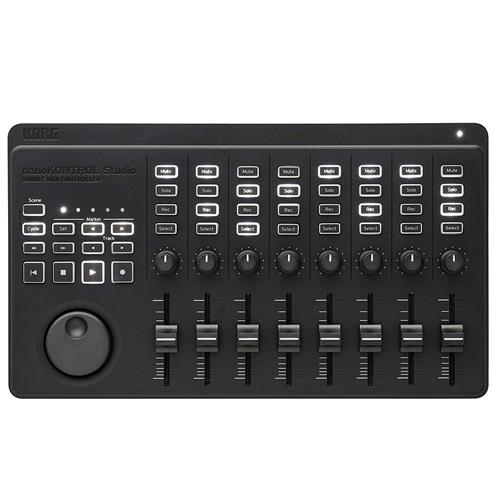 Controlador midi movil jog/des/perillas bluetooth NanoKontrol Studio	Controladores MIDIUSB KORG