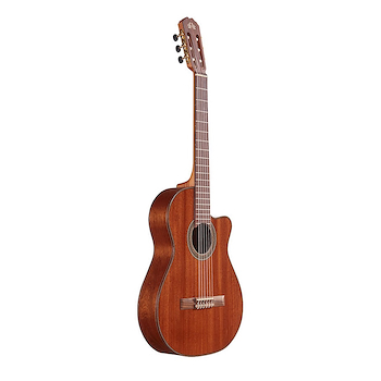 GUITARRA MODELO ORUBA TAPA CAOBA MEDIA CAJA CON CORTE Y ECUA ORUBAPSY LA ALPUJARRA