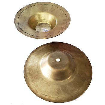 Platillos de bronce campana 1.5 espesor con soporte Platillo murga par LA MAYOR PERCUSION