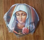 Pandereta religiosa de 20 cm virgen - cristo LC20R-V -OFERTA LATIN CUSTOM