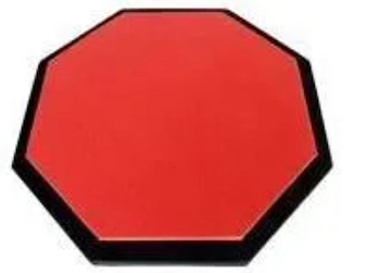 Lbp Pad De Práctica De Caucho 30 Cm De Tambor Base De Madera 55009 LBP