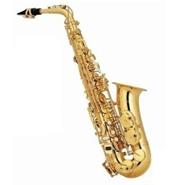 Saxo alto dorado con estuche de cuero jyas-1102 JYAS-1102 DORADO CON ESTUCHE LINCOLN