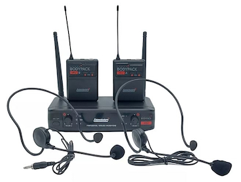 Micrófono Inal. LEXSEN 2B2 UHF, 2 vinchas 2 bodys 2B2 Lexsen