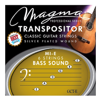 Transpositor de guitarra clásica de cuerda, chapado en plata GCT-E MAGMA