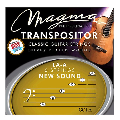 Transpositor de guitarra clásica de cuerda, chapado en plata GCT-A MAGMA