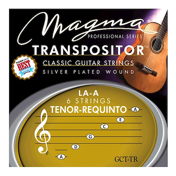 Transpositor de guitarra clásica de cuerda, chapado en plata GCT-TR MAGMA