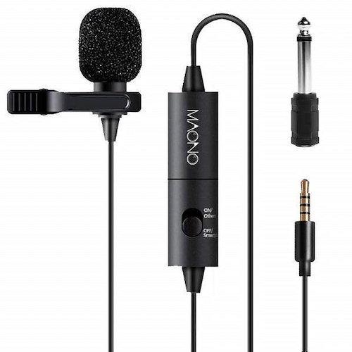 Microfono Lavalier Condenser Omnidireccional Miniplu AU-100 MAONO