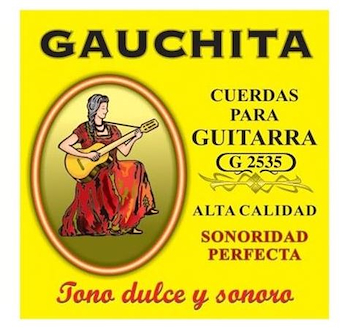 Encordado P/Guitarra  Clasica Gauchita, Tension Media, Clear G2535 MARTIN BLUST