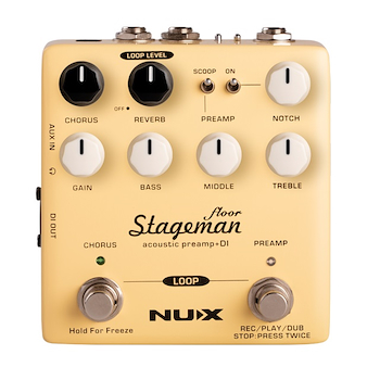 Pedal de efecto VERDUGO SERIES NAP-5 FLOOR STAGEMAN - SIMILADOR AMPLIF ACUSTICA NUX