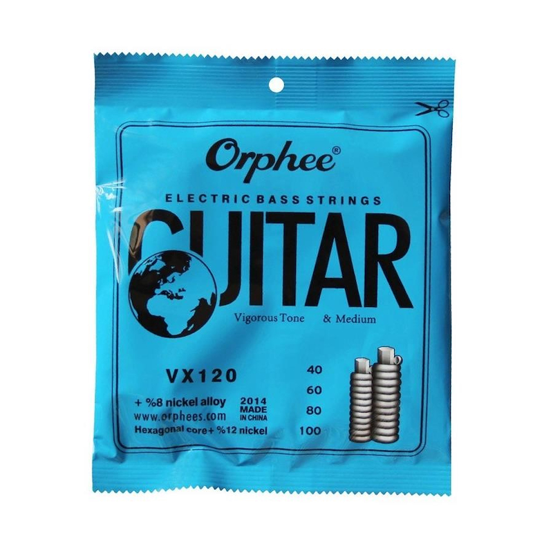 VX Electric Bass Guitar Strings VX120 4 strings ORPHEE STRINGS