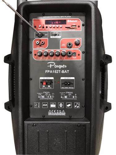 Bafle potenciado 15'con bateria control mic FPA152T-BATTERY PARQUER