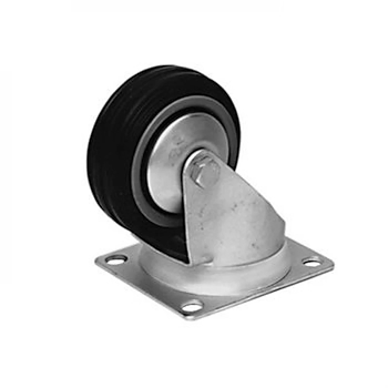 Pennelcom Rueda giratoria negra  de 80mm - 3,15