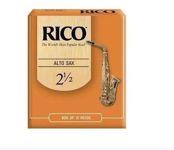 Cañas Rico para Saxo Alto n° 2 1/2 x 1 (MC x 10) RJA1025 RICO