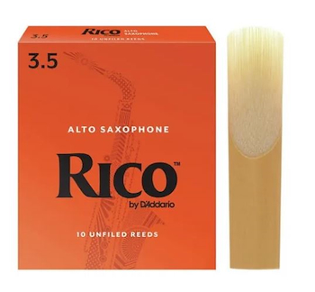 Cañas Rico para Saxo Alto n° 3 1/2 x 1 (MC x 10) RJA1035 RICO