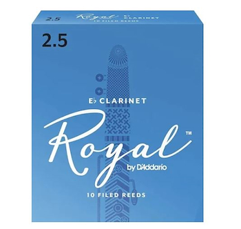 Cañas R.ROYAL para clarinete, n° 2  1/2 x 1 RCB1025 RICO