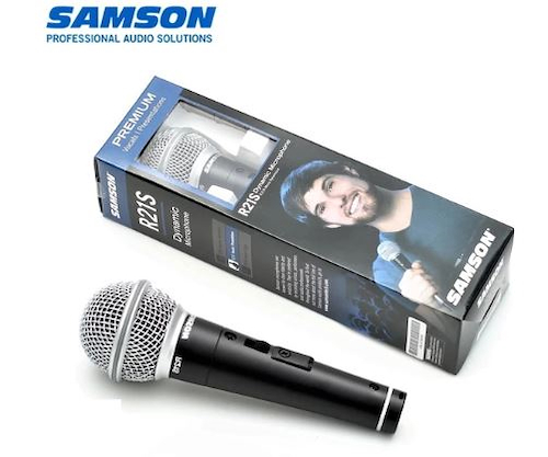 Microfono | Dinamico | c/switch | c/cable XLR-Plug PREMIUM-R21S SAMSON