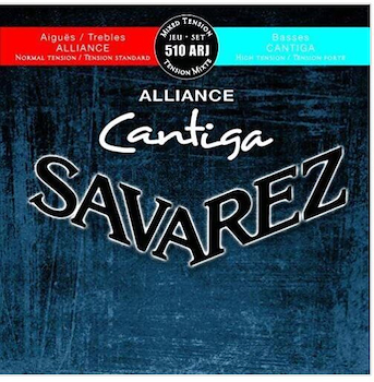 Encordado guitarra clasica 510 ARJ NORMAL-ALTA ALLIANCE-CANTIGA SAVAREZ