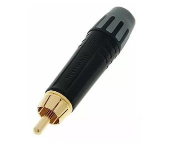 Conector | RCA | Metalico | profesional  | Contactos dorados MT380 SEETRONIC