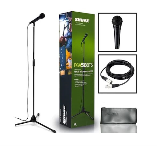 Pack Sop Boom +Microfono p/ Voces, Coros set PGA58BTS SHURE