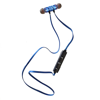 AURICULAR INAL. CON BT INCLUYE CABLE DE CARGA AZUL JPS-S66BU SIN MARCA