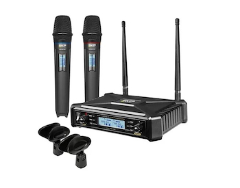 Microfono inalambrico / 2 microfonos mano/ UHF / Auto Ch UHF-600 PRO SKP